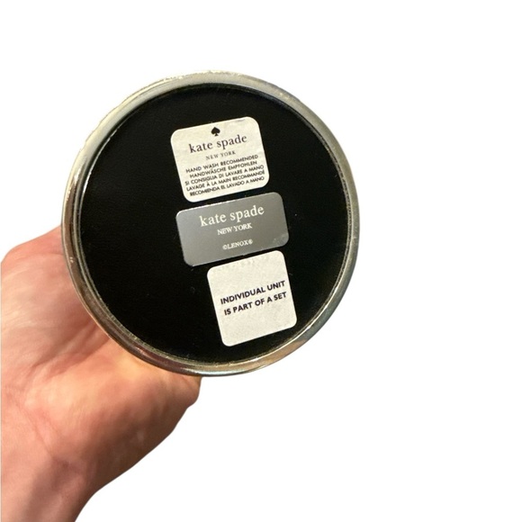 Kate Spade Silver Champagne Flutes with Bow Accents - Picture 4 of 4